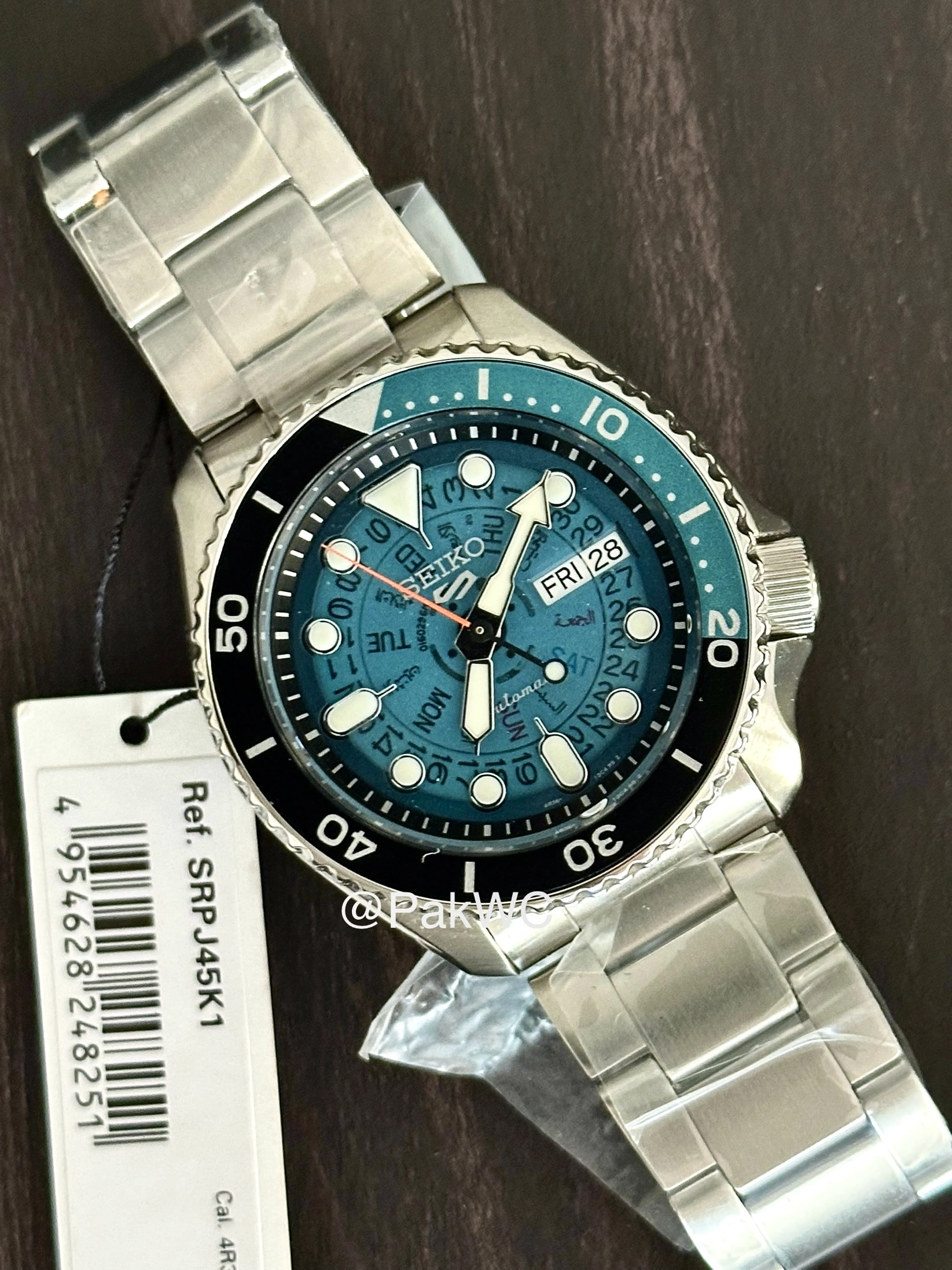 Seiko 5 Sports Transparent Dial Automatic Mens SRPJ45K1 42.5mm