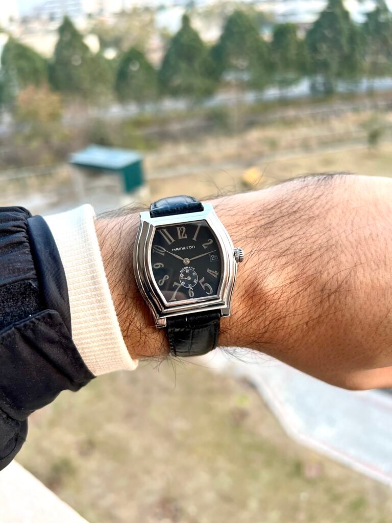 【美品】HAMILTON/AUTOMATIC/ダッドソンH274150/ブラック Hamilton Dodson Automatic Men H274150 36mm | PakWC