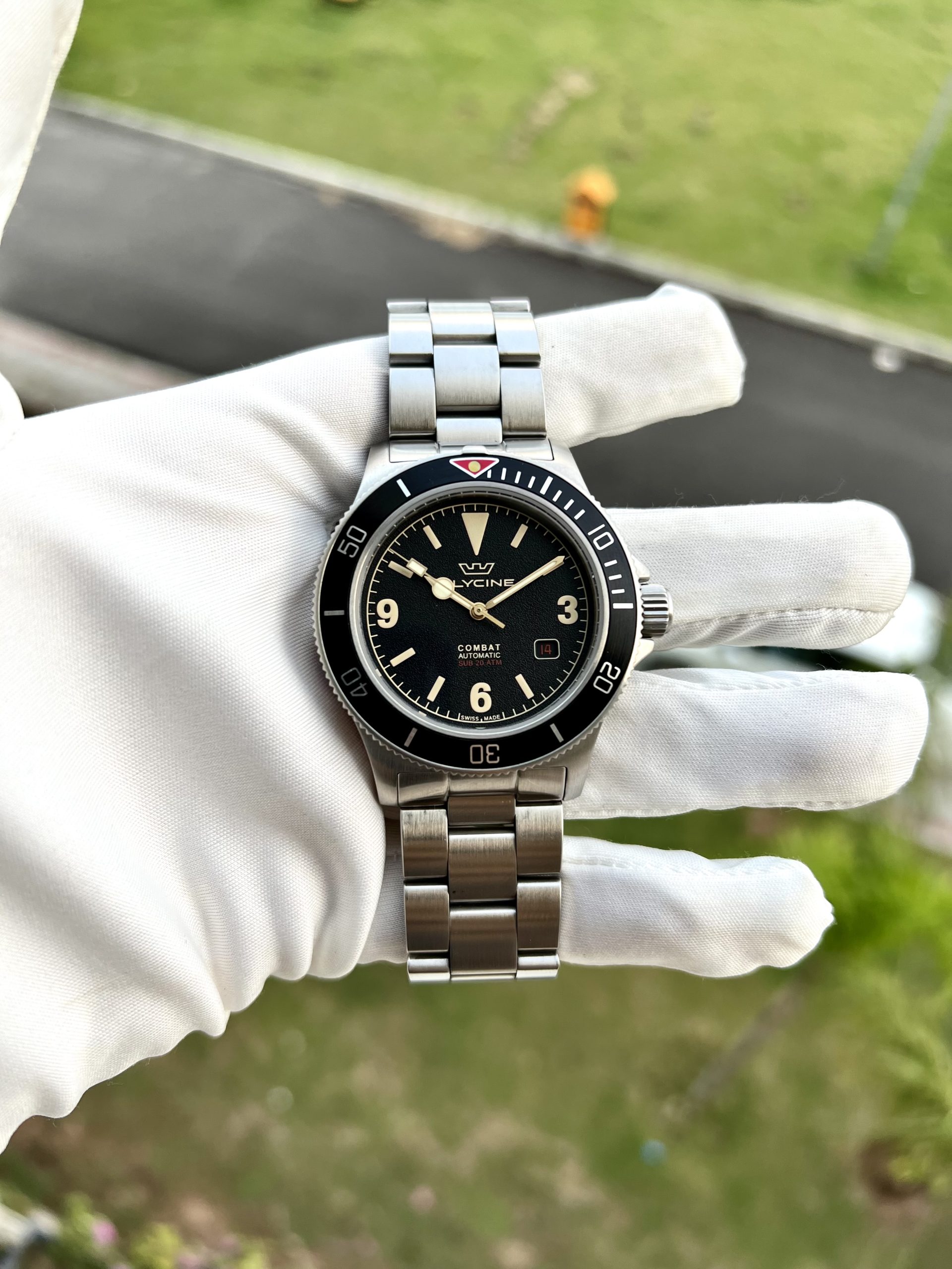 Glycine combat sub vintage best sale 42 mm automatic gl0261