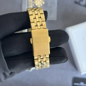 Seiko 5 Automatic Full Golden Watch SNK366 37mm - Image 5