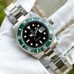 Addiesdive Diver Black Dial Green Ceramic Bezel Quartz Men 41mm