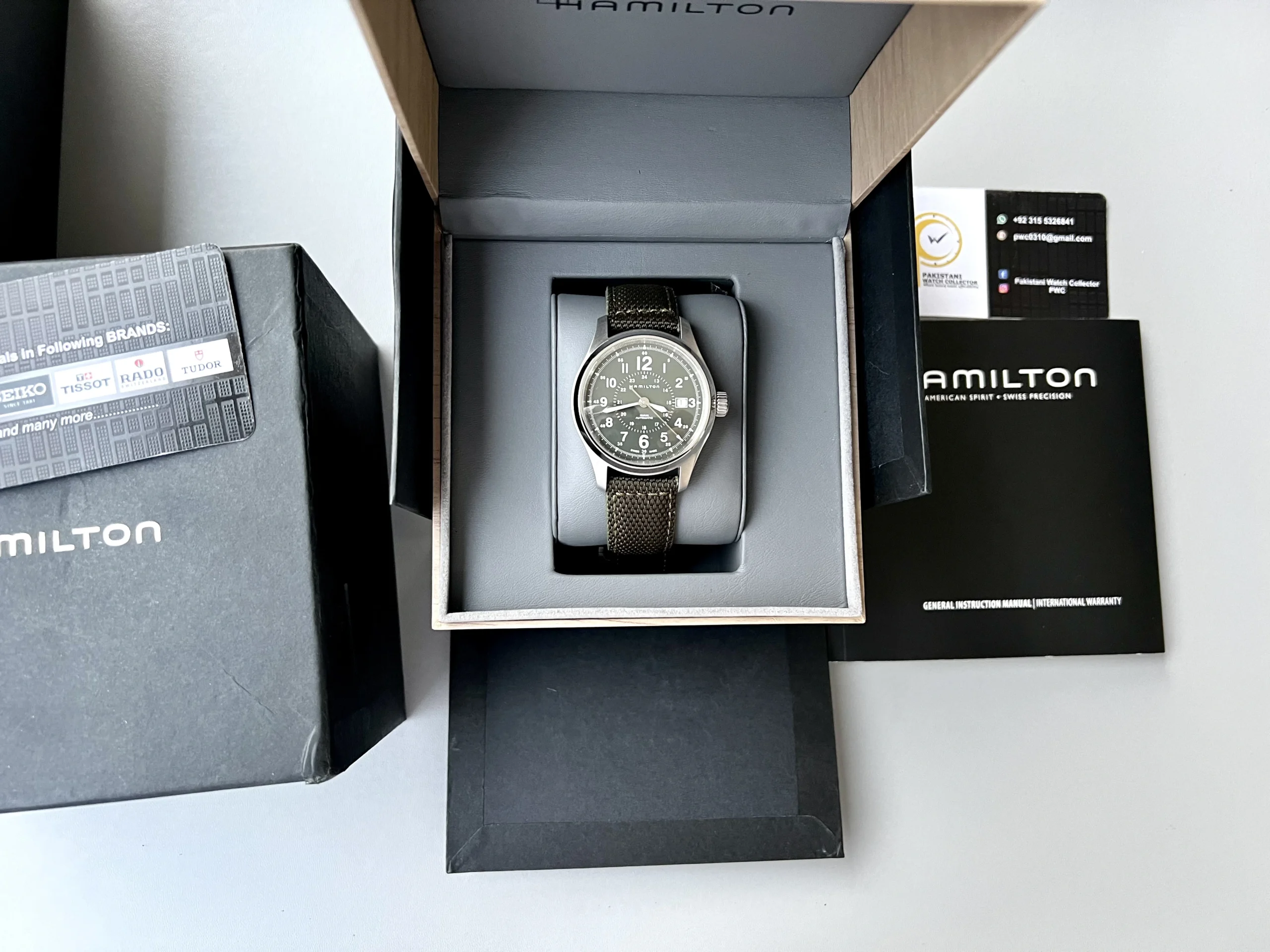 Hamilton Khaki Field Green Auto H70595963 40mm PakWC