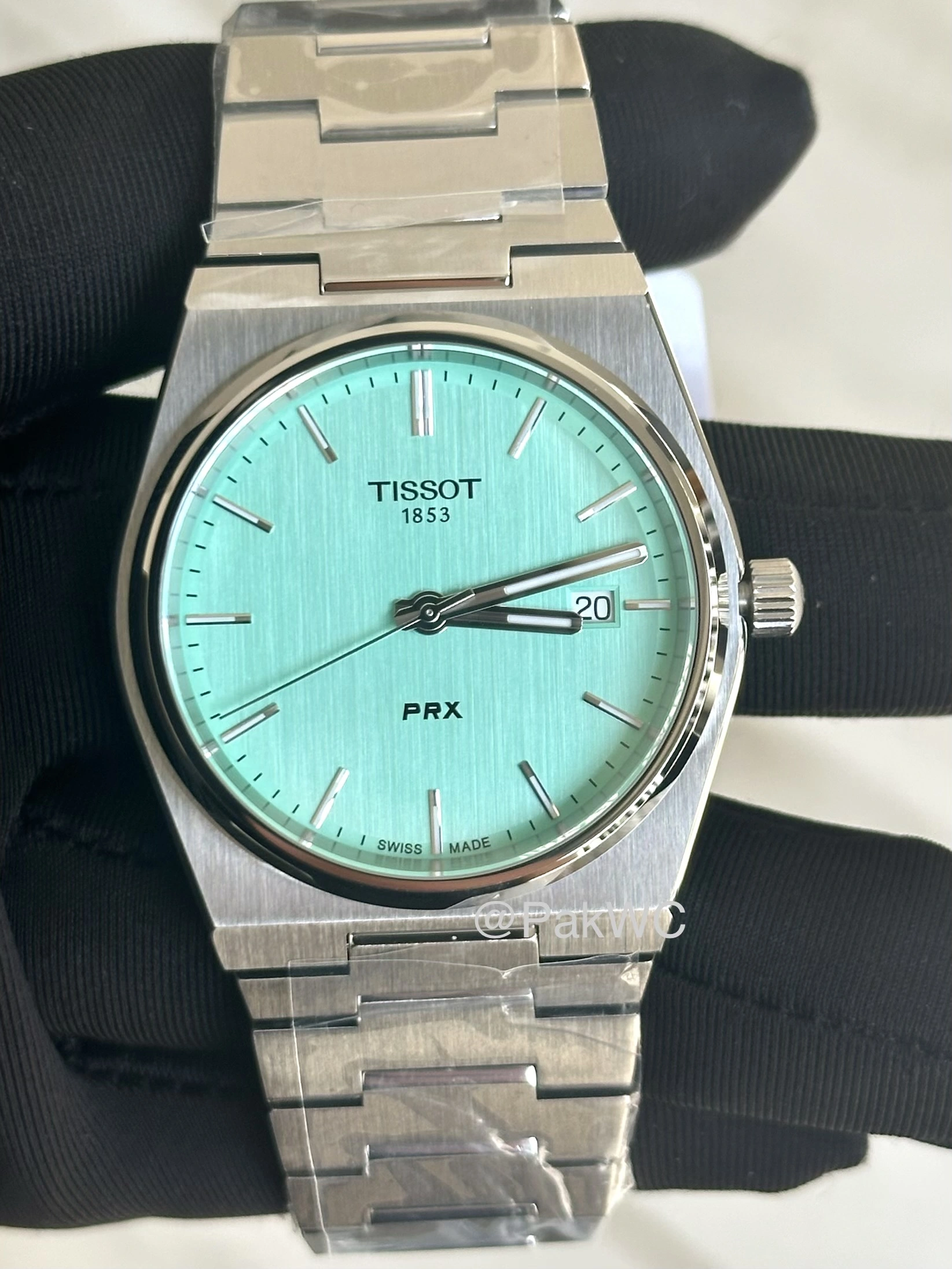 Tissot PRX Mint Green Quartz T137.410.11.091.01 40mm