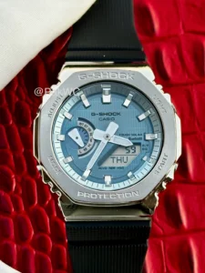 Casio Gshock Steel Ice Blue Dial GBM-2100A-1A2DR 44.4mm