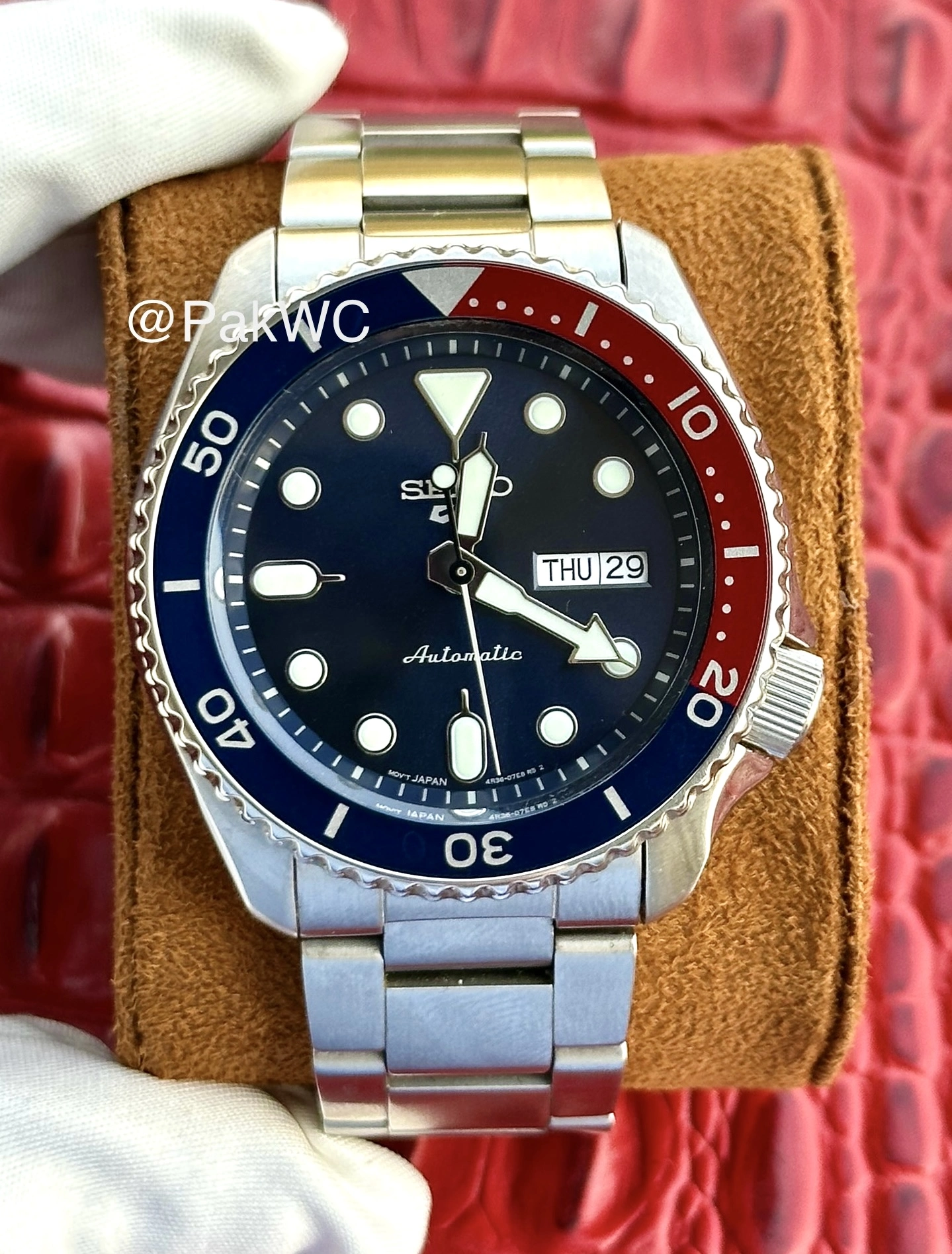Seiko 5 Sports Pepsi Dial Automatic Men SRPD53 42.5mm