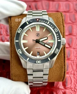 ZELOS Swordfish Titanium Salmon Dial 40mm