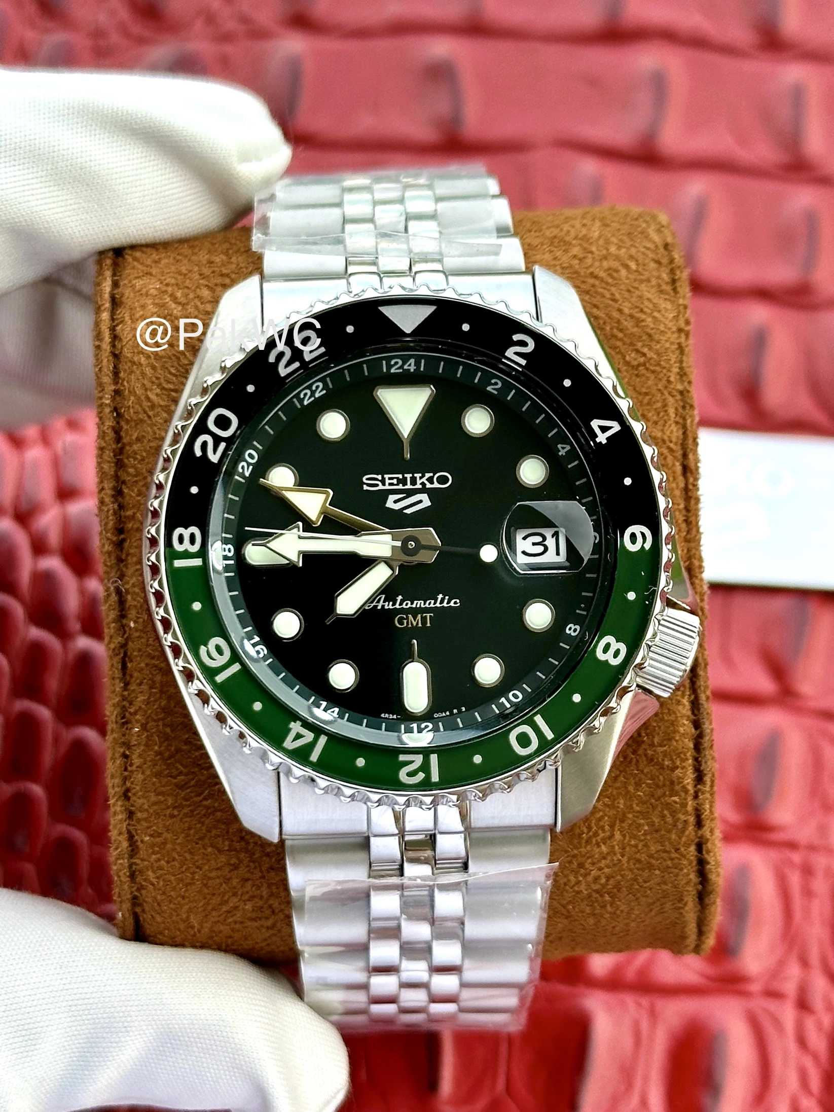 Seiko 5 Sports GMT Green Automatic SSK035K1 42.5mm