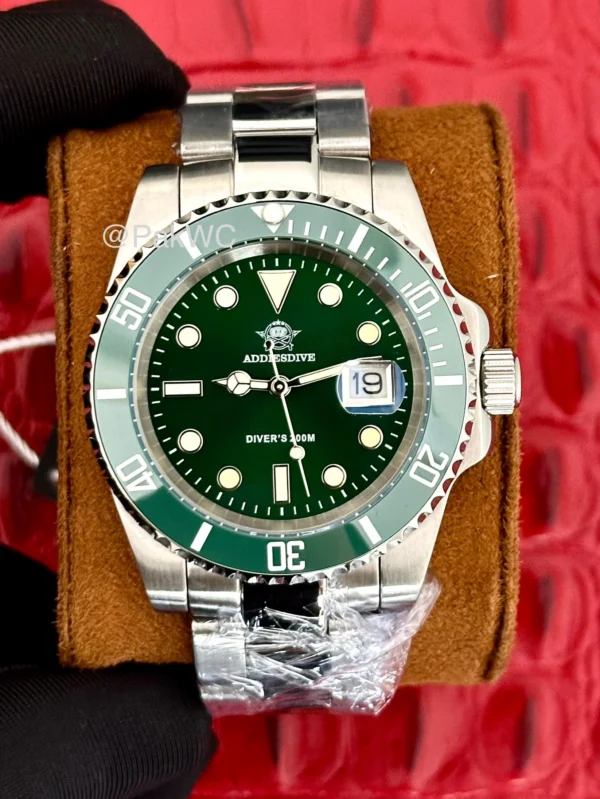 Addiesdive Diver Green Dial Quartz 41mm