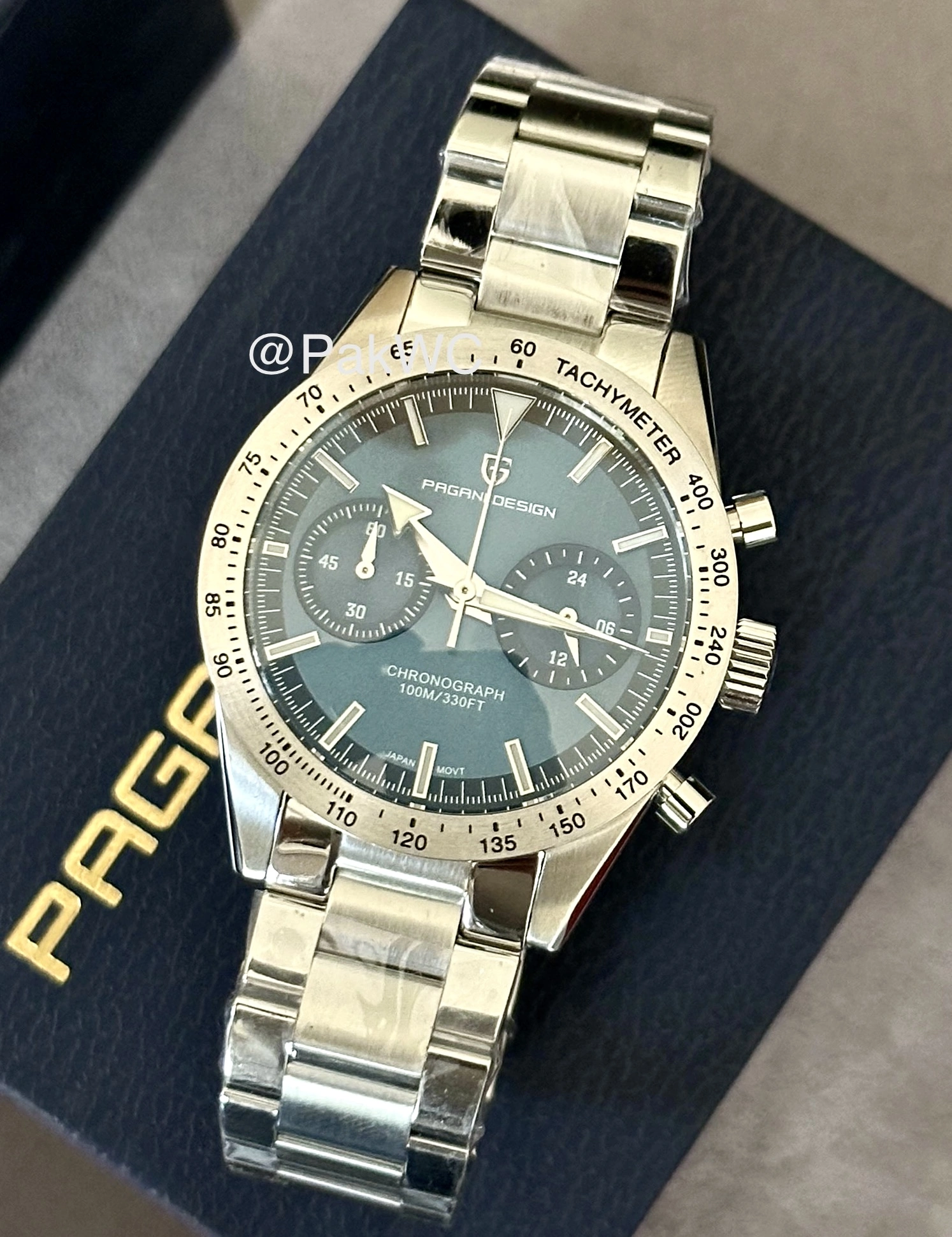 Pagani Design Blue Quartz Chronograph PD-1766 40mm
