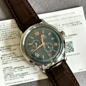 Orient Bambino Day Date Green RN-AK0703E 40.5mm