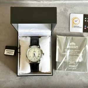 Orient Bambino White Dial Blue Hands FAC00009W0 40.5mm - Image 4