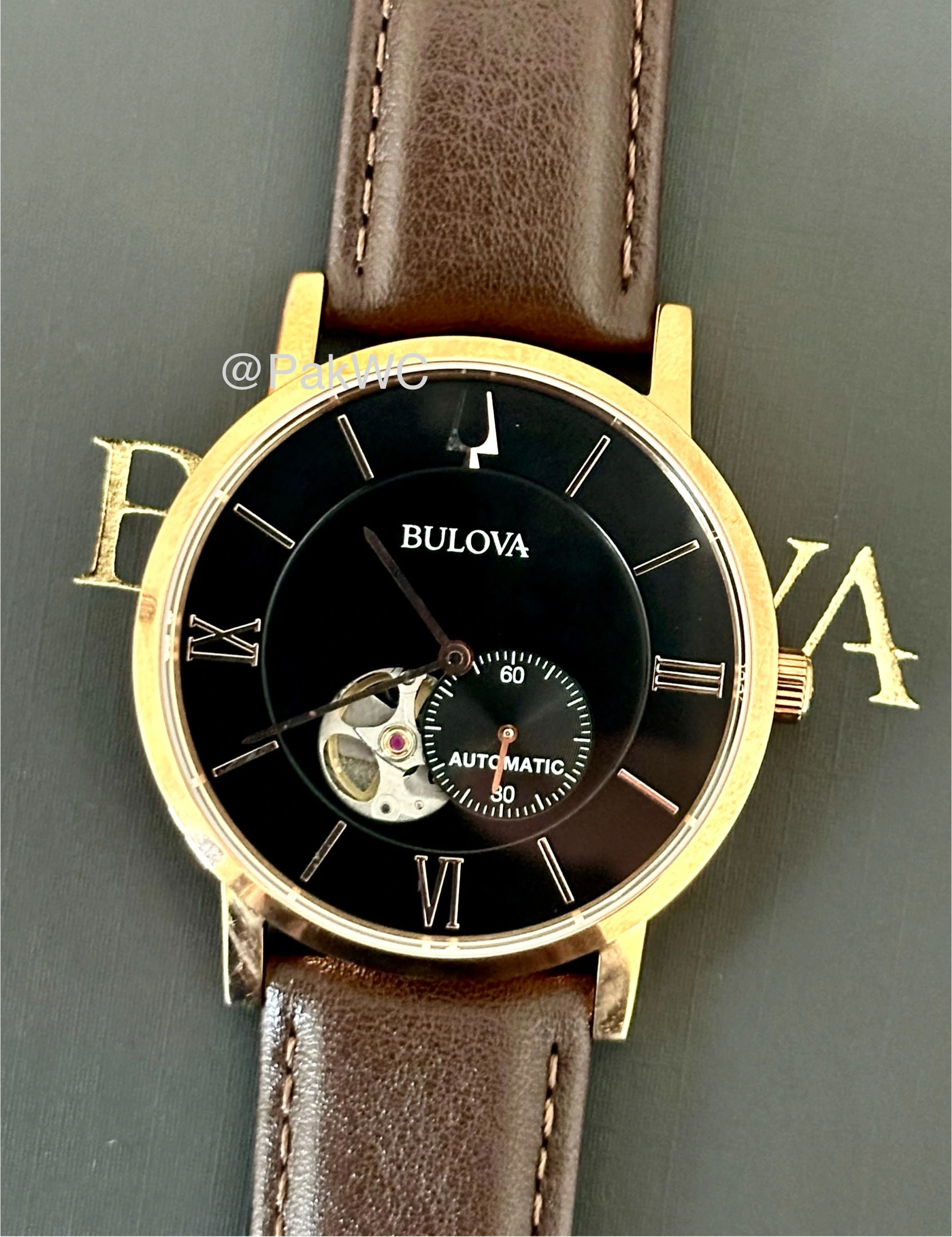 Bulova Clipper Open Heart Automatic 97A155 42mm