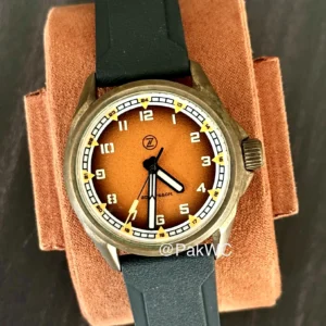 ZELOS Swordfish Field Bronze Burnt Orange 38mm