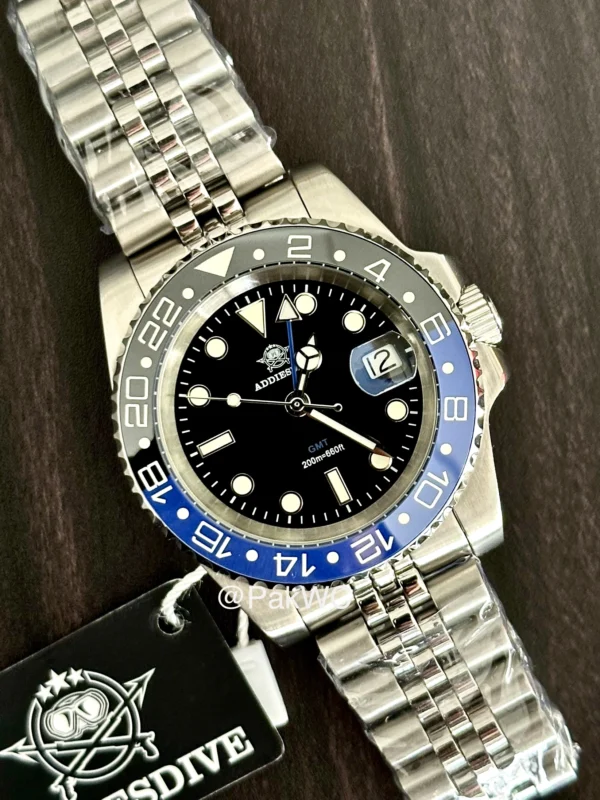 Addiesdive Quartz GMT Batman Men AD2050 40mm