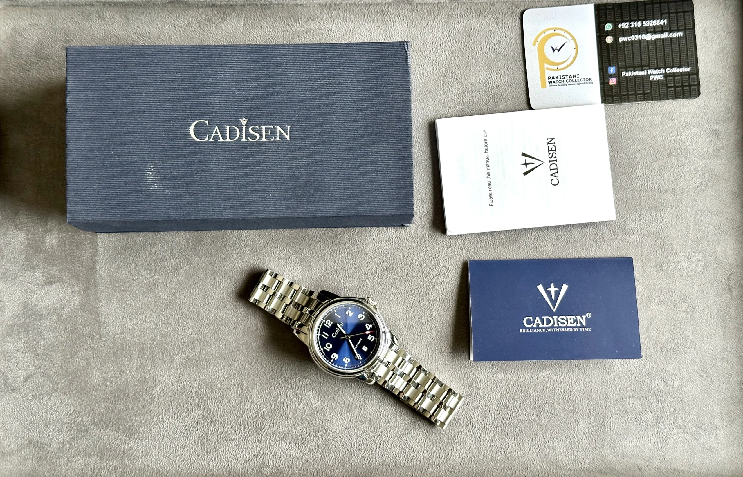 blue cadisen watch