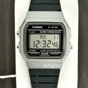 Casio Digital Grey F-91WM-1B 35.2mm