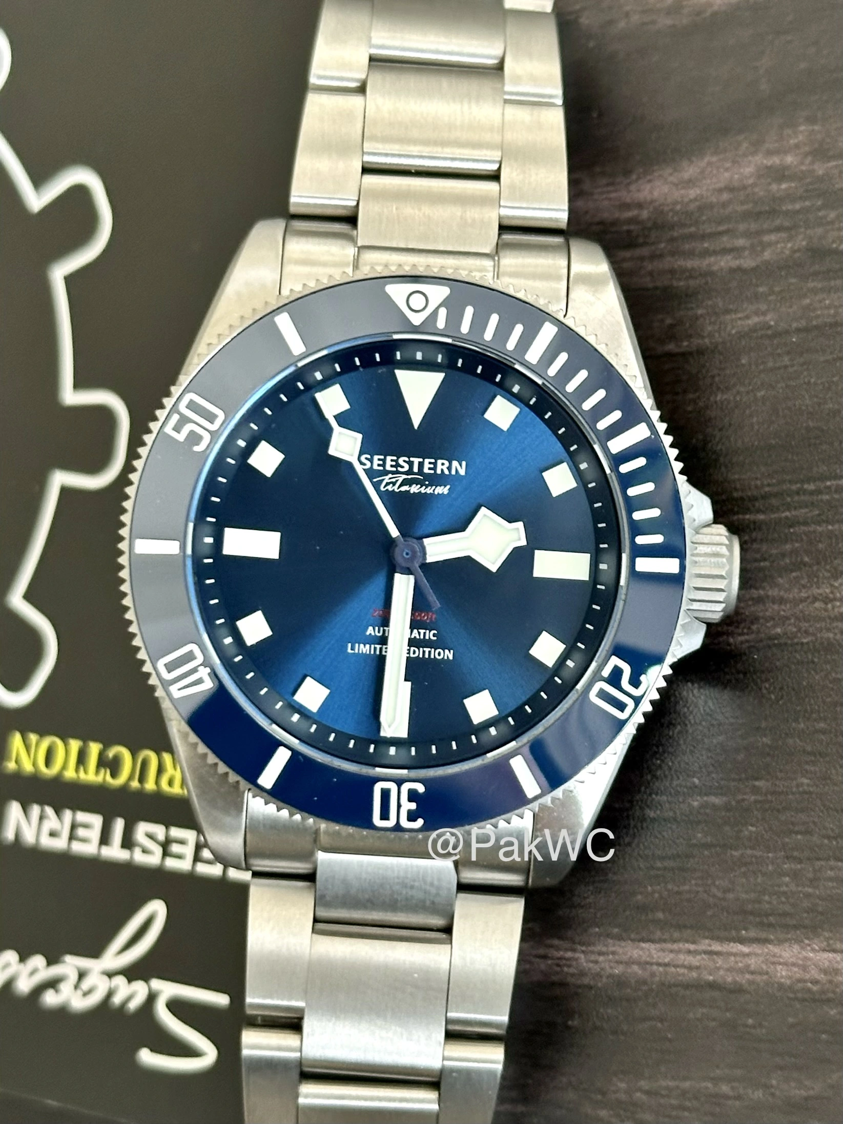 Seestern S430 Titanium Blue Dial Automatic 39mm