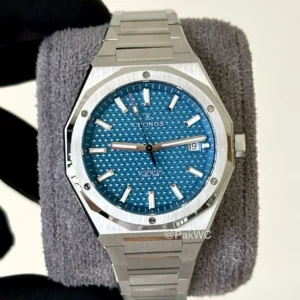 Cronos Skyline Engraved Blue Dial Automatic Men 39mm