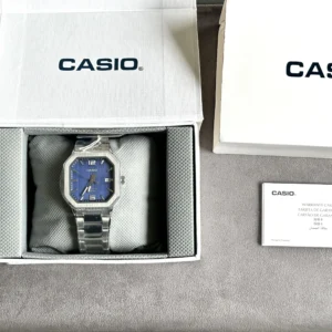 Casio Square Quartz Blue Dial Men MTP-B195D-2AV 38mm - Image 5