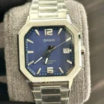 Casio Square Quartz Blue Dial Men MTP-B195D-2AV 38mm