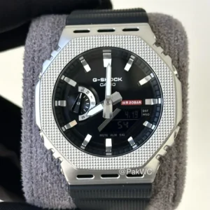 Casio G-Steel Patterned Bezel Quartz Men GM-2100M-1A 44.4mm
