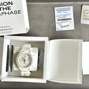 Omega x Swatch Snoopy Moonphase White Quartz S033W700 42mm - Image 4