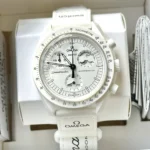 Omega x Swatch Snoopy Moonphase White Quartz S033W700 42mm