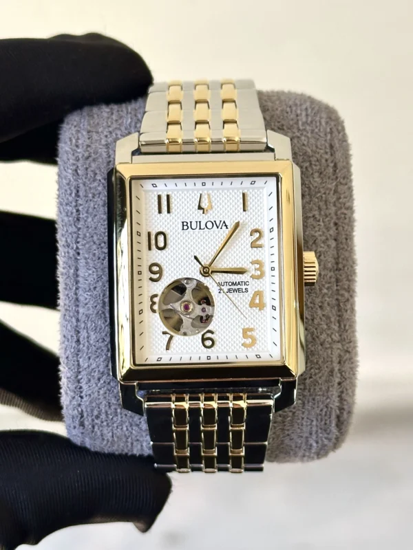 Bulova Sutton Tank Open Heart Automatic 98A308