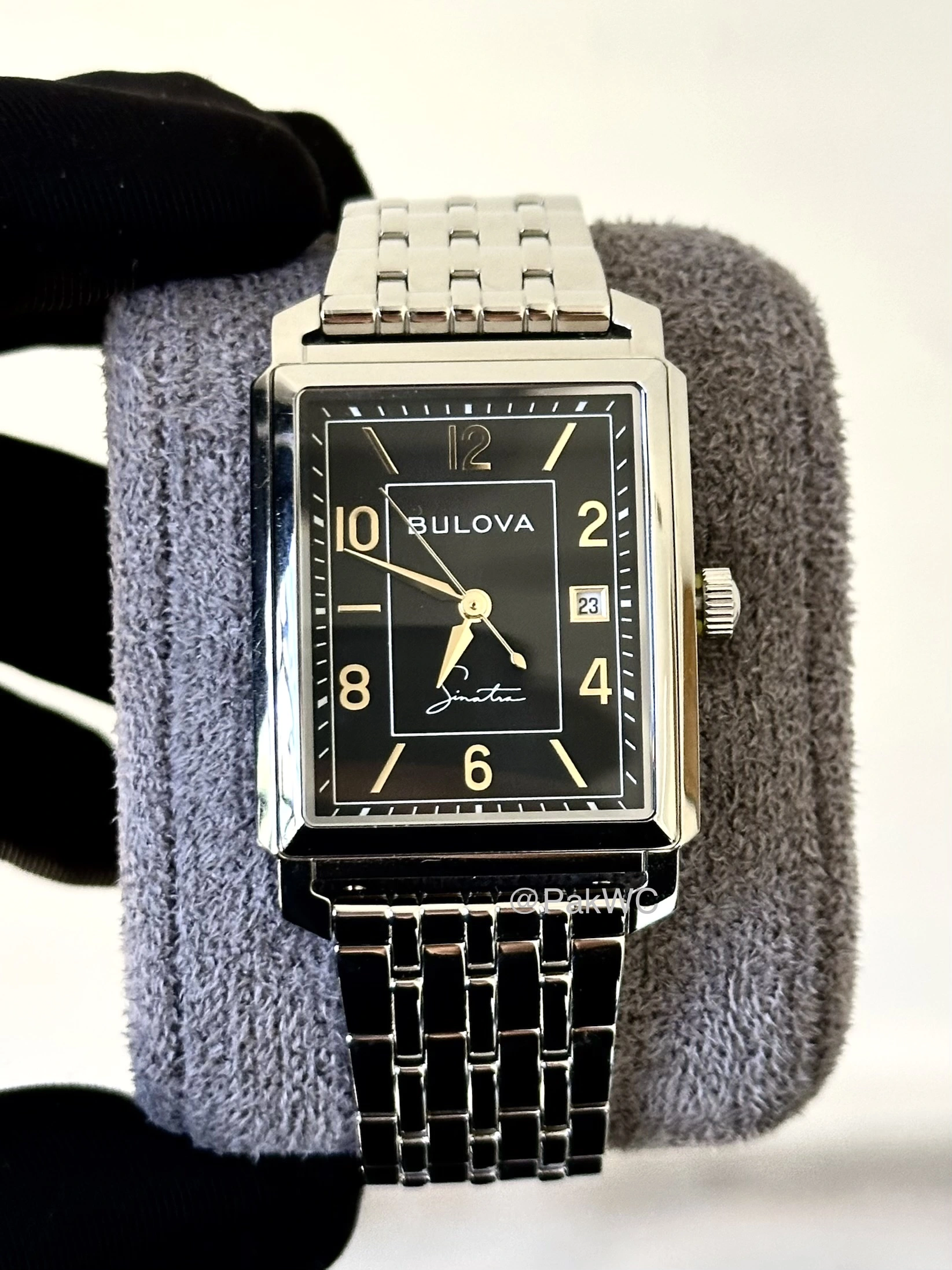 Bulova Frank Sinatra Tank Quartz Men 96B399 30mm