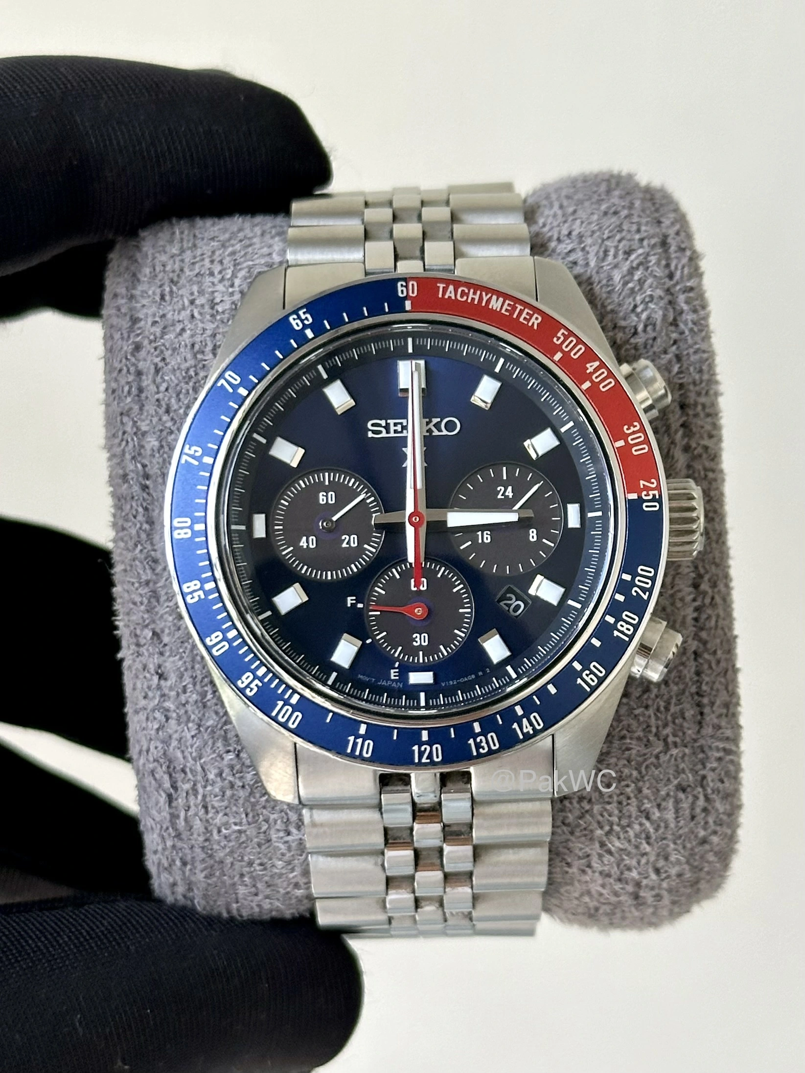 Seiko Solar Speedtimer Pepsi Men SSC913 41.4mm