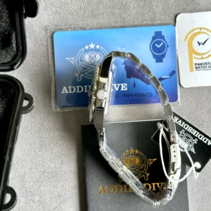 Addiesdive Diver Peacock Blue Quartz Men AD2513 41mm - Image 2