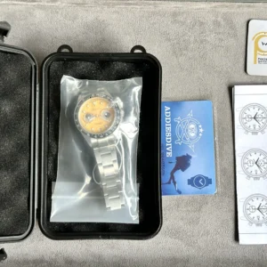 Addiesdive Eye Dial Yellow Quartz Men AD2557 40mm - Image 3